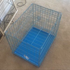 Blue Fold & Carry Dog Crate